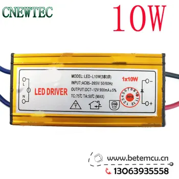 

1PCS 10W 900mA Constant Current Source LED Driver(Input 85-265V/Output 7-12V)