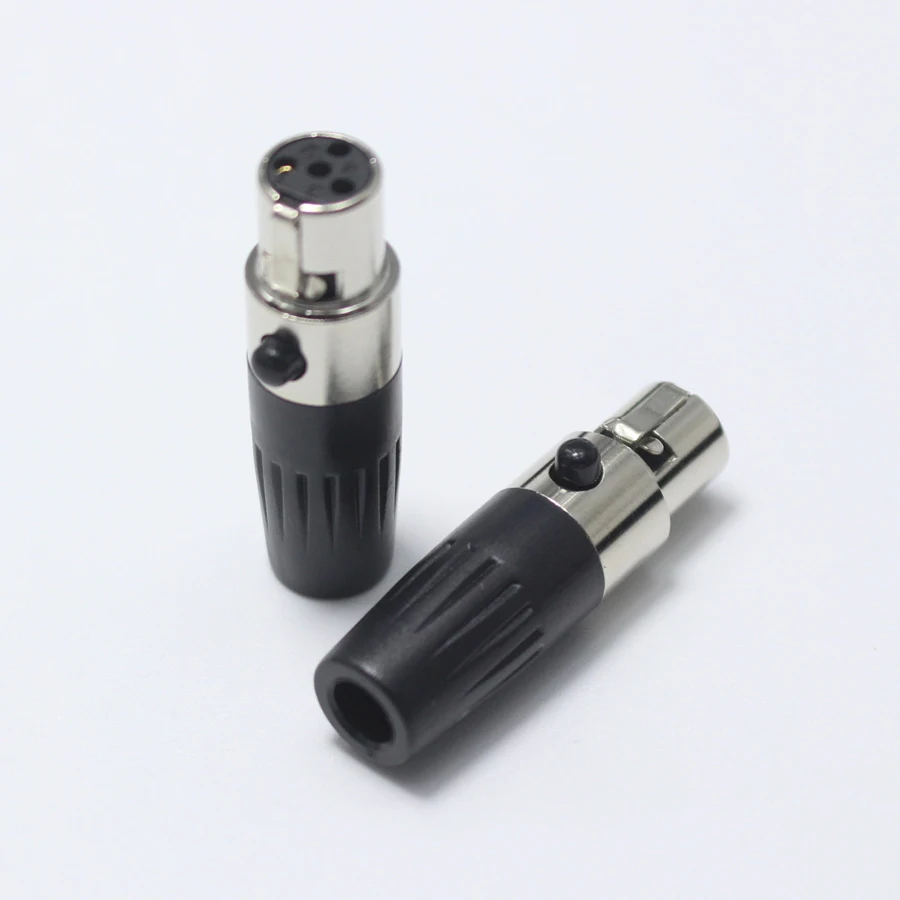 1 шт. миниатюрный 4 контактный гнездовой разъем XLR с отверстием P аудиоразъем для