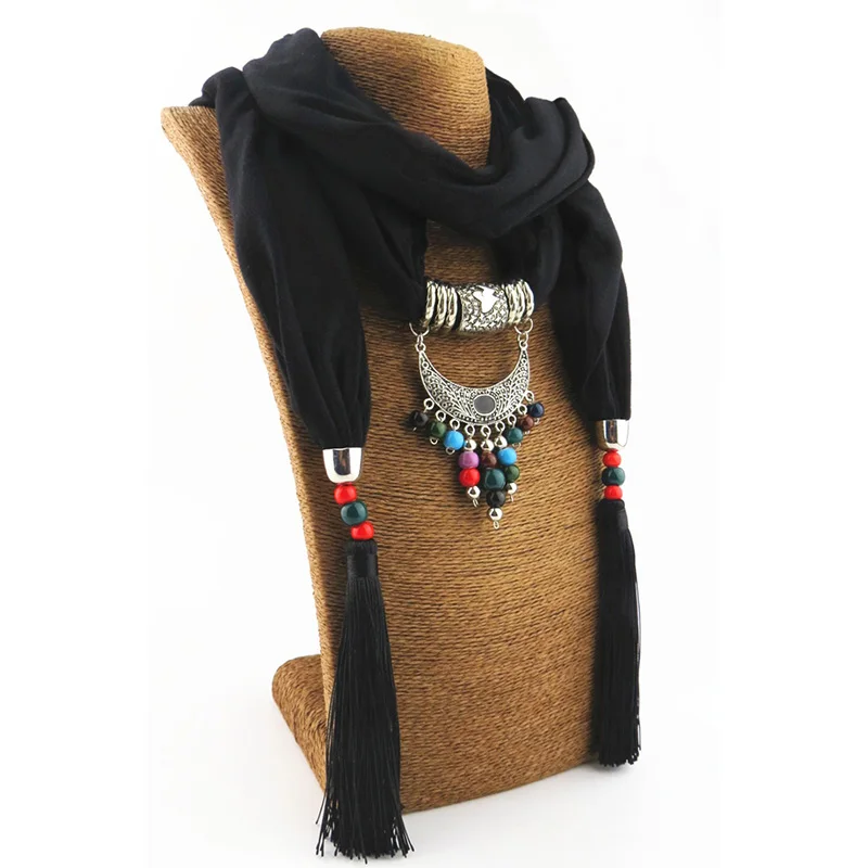 LaMaxPa, смешанные керамические украшения, шарф для женщин, элегантный шарф, женский кулон, шарф, женские чудесные украшения, шарфы - Цвет: 1
