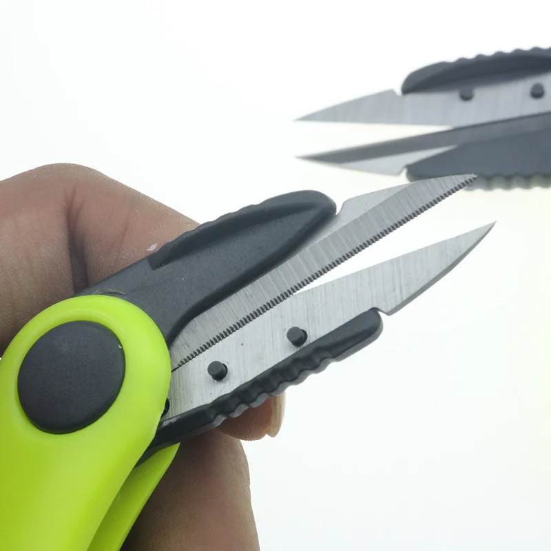 

3 color fishing line scissors telescopic pout fishing scissors portable folding scissors