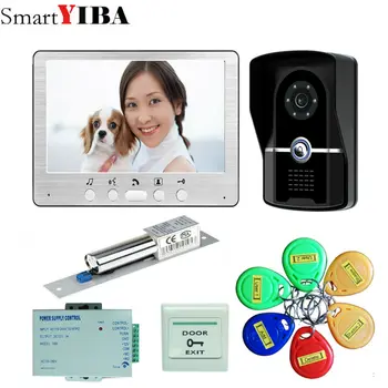 

SmartYIBA 7 inch TFT Color Video door phone Intercom Doorbell System Kit IR Camera Doorphone Monitor Speakerphone Intercom