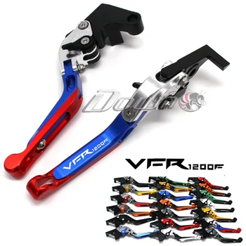

CNC With Logo Telescopic folding Motorcycle Adjustable Brake Clutch Levers For Honda VFR1200F VFR 1200F 1200/F 2010-2016