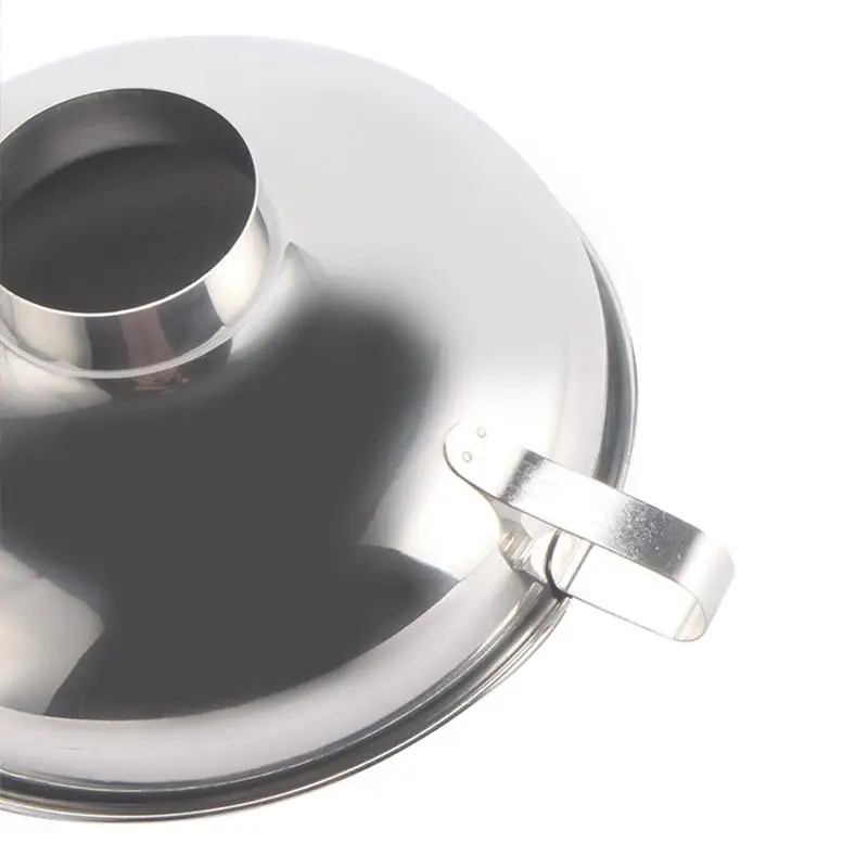 Entonnoir de mise en conserve tr/émie multifonction en acier inoxydable Cornichons alimentaires Gadgets de cuisine avec poign/ée pour outils de cuisson /à domicile filtre /à confiture /à large ouverture