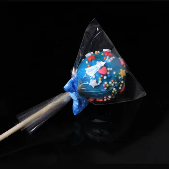 

500Pcs/Lot 5*8cm Clear Cellophane Cake Pop Bags / Lollipop Bakery Gift Cookie Packaging Packing / Christmas