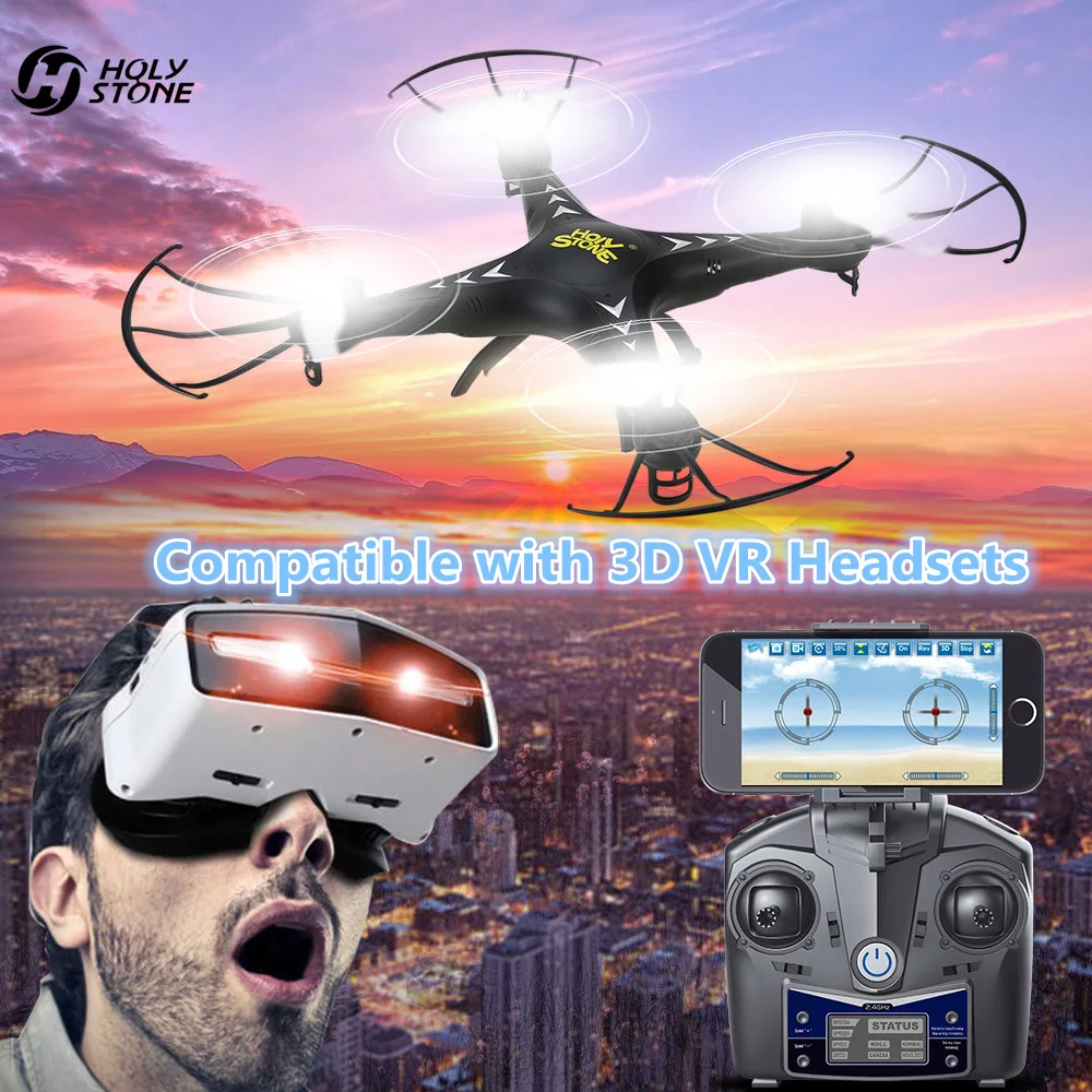 

Holy Stone HS110 FPV RC Drone with Camera RC Helicopter 720P HD Live Video WiFi 2.4GHz 4CH 6-Axis Gyro Altitude Hold Quadcopter