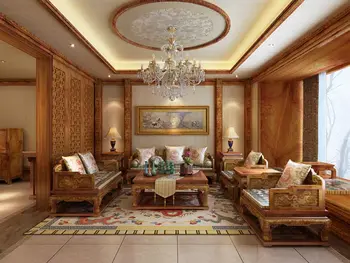 

8-Pieces 1+2+3 Seat Sofa Bed Furniture Set Rosewood Home Luxury Chaise Office Drawing room Solid Wood Couch Antique Padauk Suite