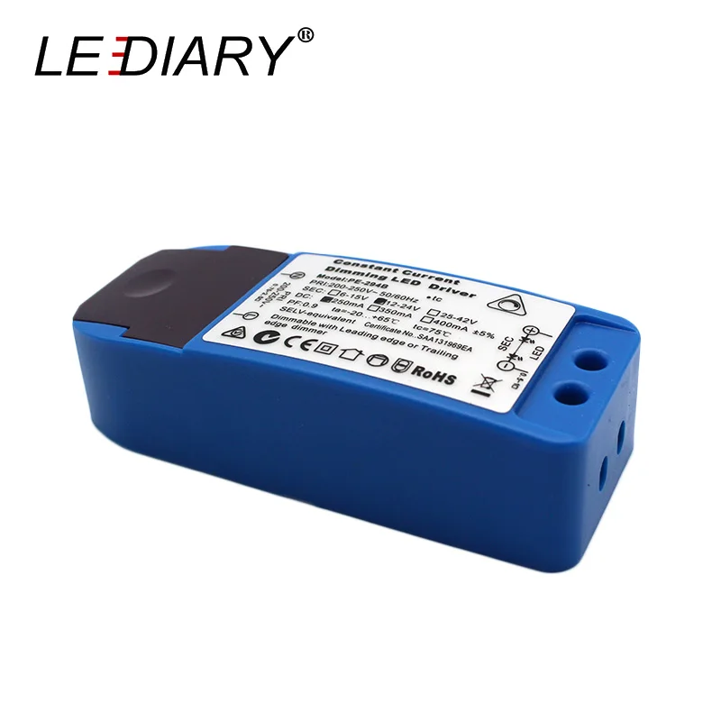LEDIARY 5W 10W 15W Triac Constant Current Dimming CE LED Driver 220V 300mA Dimmable With Leading