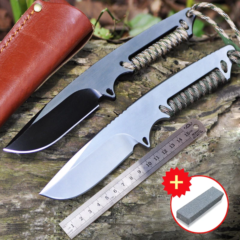 

Voltron D2% high hardness one steel outdoor knife camping wilderness survival knife outdoor survival knife
