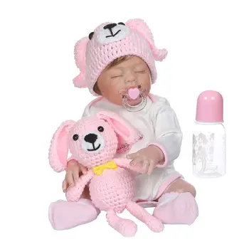 

48cm Realistic Reborn Doll Soft Full Silicone Vinyl Newborn Babies Girl Princess Lifelike Handmade Toy Children Birthday Gifts