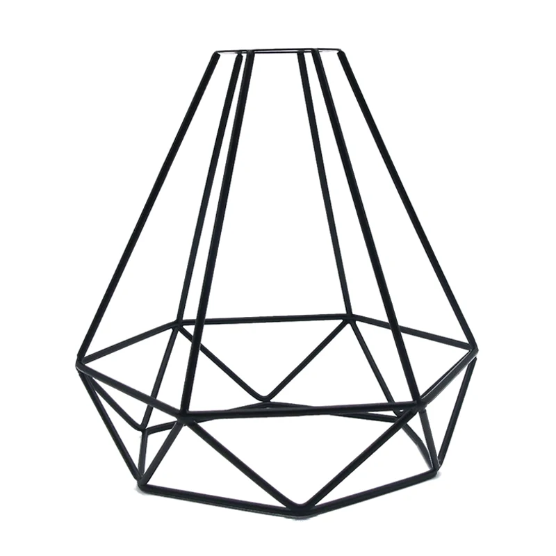  Geometric Pendant Metal Lamp Guard Retro Vintage Pendant Light Shade Iron Cage CLH@8 - 33033658806