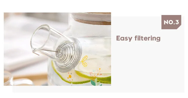 High Borosilicate Glass Tea Pot Transparent Infuser Handmade Flower Tea Set Heat Resistant Strainer Kongfu Tea Flower Tea Kettle