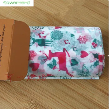

50pcs Wax Paper Christmas Gift Wrapping Paper Food Oilpaper Waterproof Greaseproof Baking Paper Handmade Soap Packaging Paper