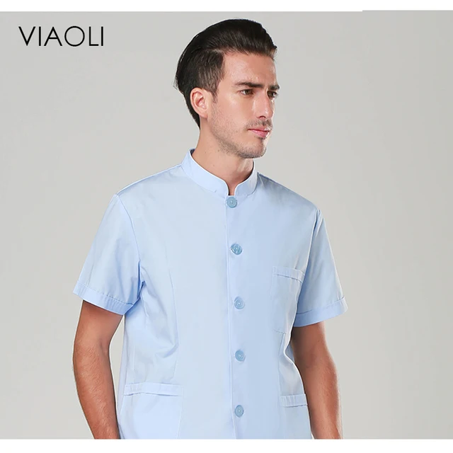 Buy Viaoli Blue Medical Gowns Front Desk Nurse
