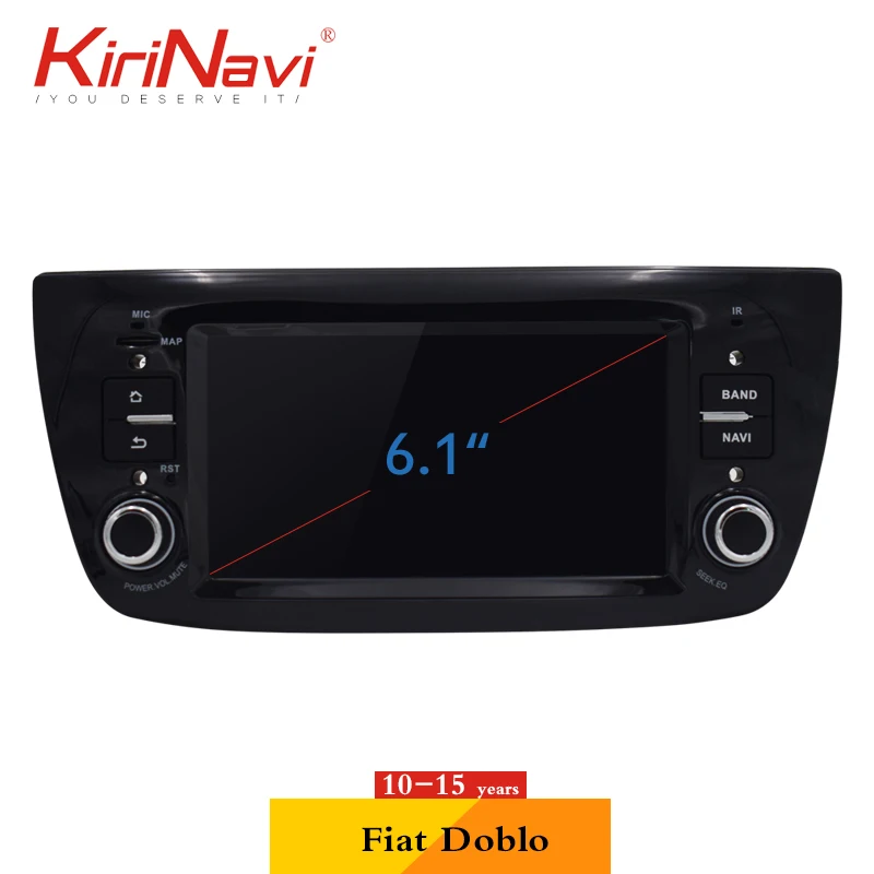 Sale KiriNavi Car Radio For FIAT Doblo 6.1" HD Touch Display MP5 Android 6.0 Auto Audio GPS Bluetooth Navigation Multimedia Players 1