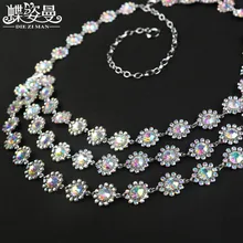 Костюм для танца живота, танец живота, мода для женщин, новинка, бриллиантовая цепочка, женские универсальные украшения, стразы, пояс на талию Yl026