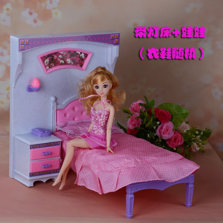 Кукольная кровать принцессы набор для куклы Барби|doll bedroom|accessories for barbiefor barbie |