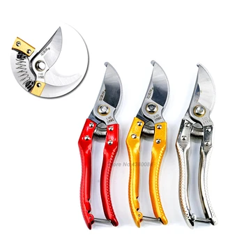 

1Pc Nickel Coating Pruning Shear Tree Branch Garden Anvil Pruner SK5 Potted Fruit Grafting Pruner Gardening Tool DIY Scissor