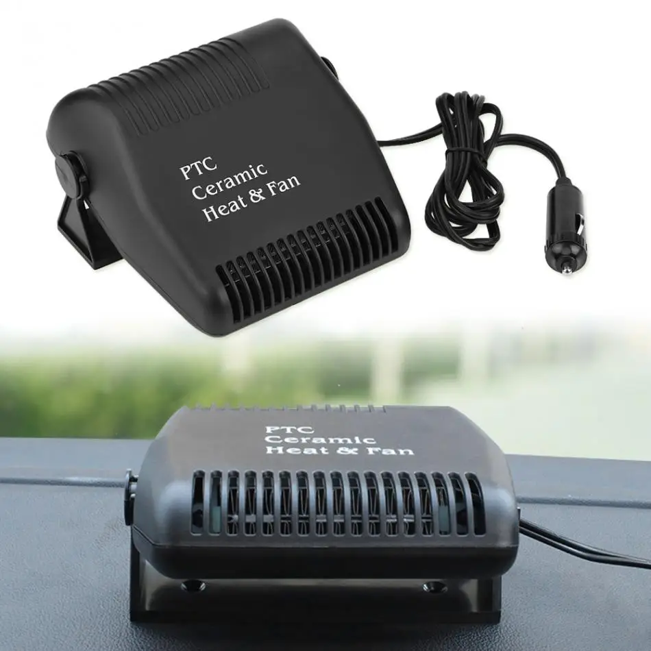 Yellow-24V Mingfuxin Portable Car Heater Defroster,Fast Heating Quickly Windshield De-Icer Defrost Defogger Demister Vehicle Heat Cooling Fan Auto Windshield Ceramic Heater