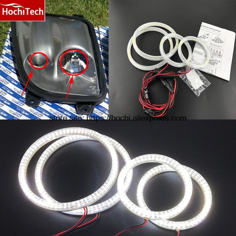 

Hot style SMD angel eyes super bright white led halo light kit for fiat coupe Coupe 1993 1994 1995 1996 1997 1998 1999 2000
