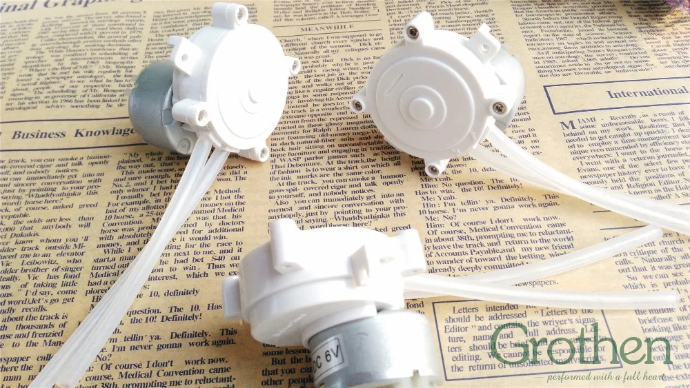 6V DC DIY Dosing pump Peristaltic dosing Head For Aquarium Lab