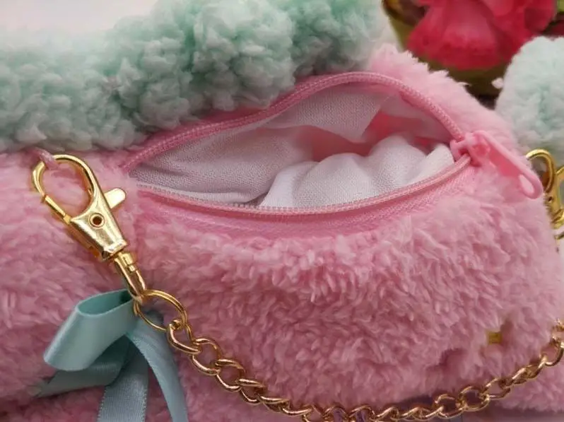 1" Санрио маленькая Две звезды розовая сумка с единорогом очарование животное кукла плюшевые мягкие игрушки