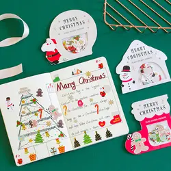 3/наборы для ухода за кожей/комплект игрушек детей стикеры сумка Корейская версия творческий Рождество серии пряник человек снеговик