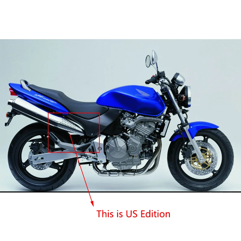 Для Honda CB600F Hornet 600 выхлопной трубы мотоцикла ЕС издание США Труба среднего звена слипоны 370 мм задний глушитель выхлопной трубы съемным глушителем