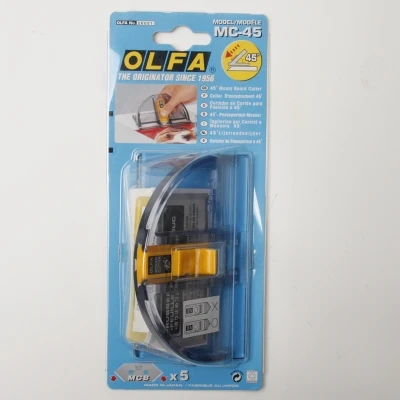 

MADE IN JAPAN OLFA MC-45 with 2 blades Degree Oblique Mat Cutter OLFA MCB-1 5 blades