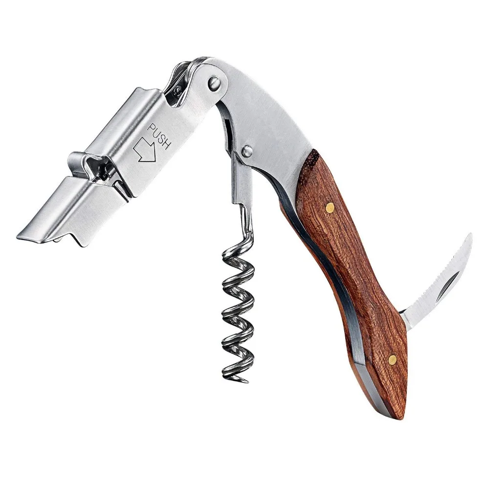 New 3 in 1 Wine Opener Waiters Corkscrew Wine Bottle Opener With Foil