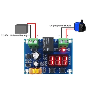 

0.1V 57*42*19mm Accessory Board Output 12-36V Battery Protection Module Low Voltage Disconnect Protection Useful
