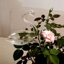 Creativity Automatic Plant Watering Device Glass Swan Shape Watering Household Garden Flower Plant Waterers Drip Irrigation Tool