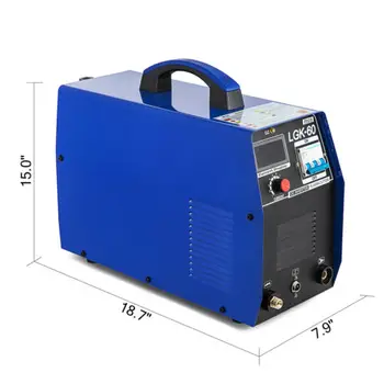 

Good Heat Dissipation System LGK-60 60 Amp Air Plasma Cutter, Pro. digital Inverter Cutting Machine 220V IGBT 220V Power Source