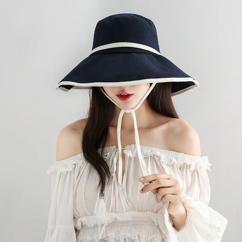 kate spade bucket hat Women K POP Fashion Yellow Outdoor Bucket Hat Solid Traveling Round Safari Hats And Caps Tie Belt Panaman Winter Hat YY150 best bucket hats