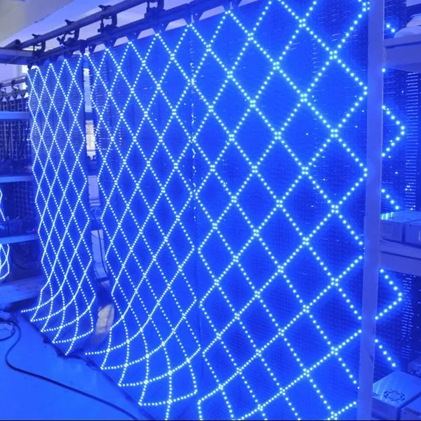 Leeman Display Full Color Curtain Display Usage Transparent Led Display Soft Led Screens Leeman Display Full Color Curtain Display Usage Transparent Led Display Soft Led Screens