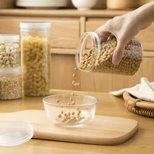 Onme 2 шт. прозрачная герметичная коробка для хранения Crisper зерновые емкость для хранения пищи бытовые кухонные банки контейнеры для сухих злаков