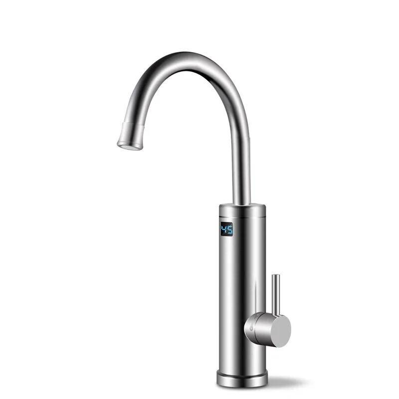 

Electric Water Heater Faucet Stainless Steel Boiler 360 Degree Rotation Kitchen Instant Hot Water Heater Tap with Led Display