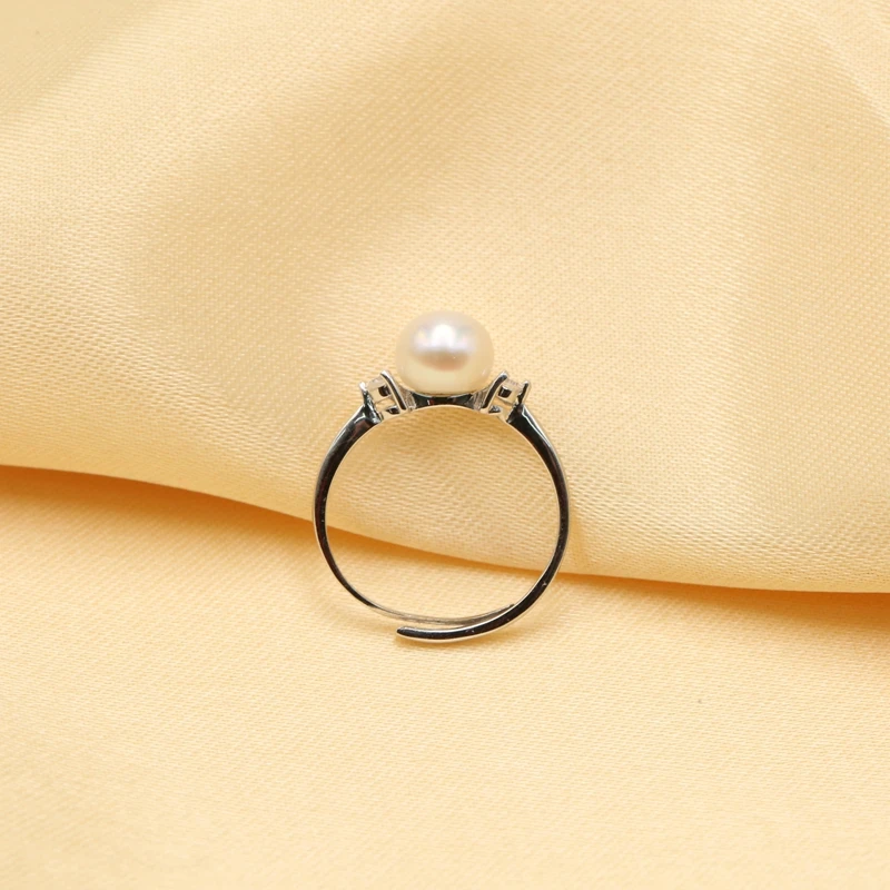 Кольцо женское регулируемое с пресноводным жемчугом 8 9 мм|jewelry rings|jewelry women ringsjewelry