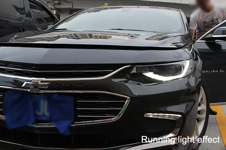 Автомобильные фары для Chevrolet Malibu XL светодиодный фар DRL H7 ксеноновая лампа Plug And Play дизайн светодиодный головной свет