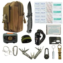 Туристическое Уличное оборудование, новая аптечка первой помощи, аварийный набор для выживания, инструмент для автомобиля, sos, аптечка, набор для выживания