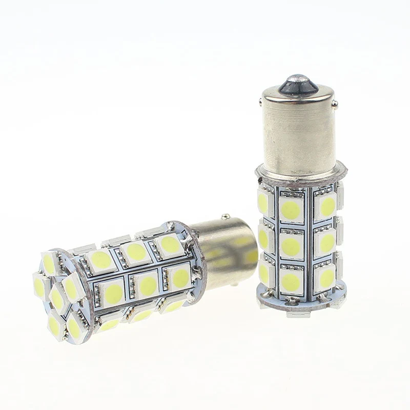 Светодиодный указатель поворота автомобиля P21W BA15s 1156 5050 SMD 27 2 шт. автомобильный