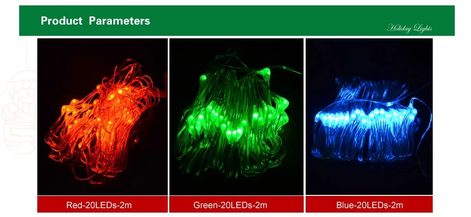 Foxanon строки rgb 2 м 20LED Лампы для мотоциклов Рождество свет Медь водонепроницаемый огни Свадебная вечеринка Аксессуары гирлянды Освещение