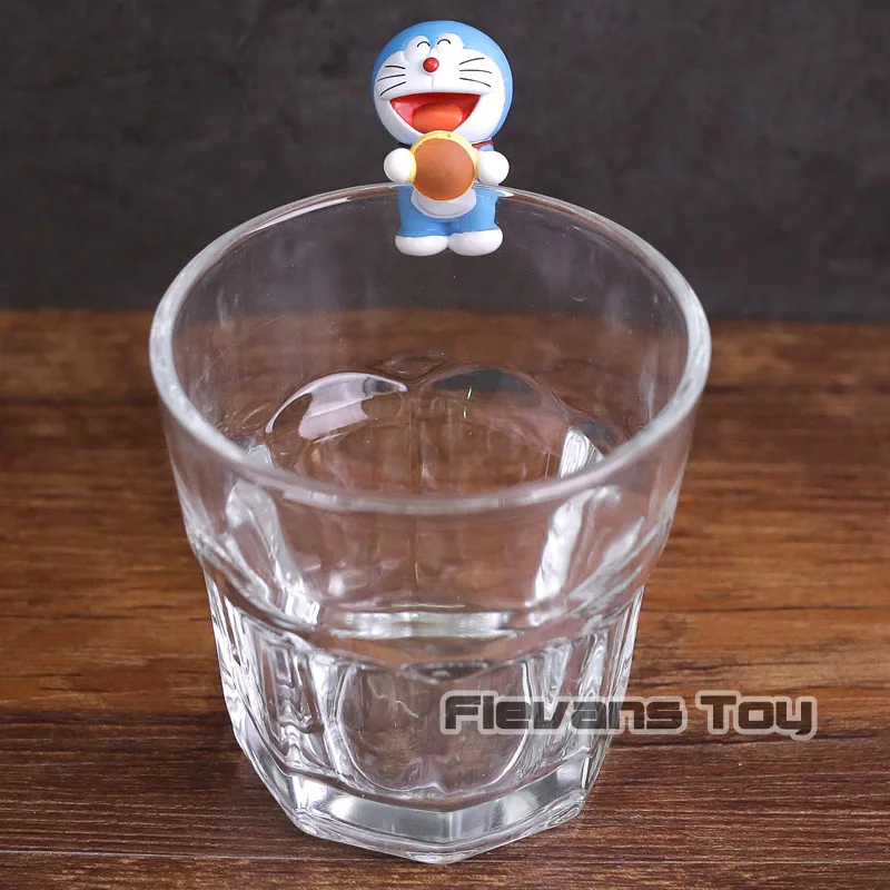 PUTITTO Doraemon чашки украшения Nobita Минамото Шизука Big G Suneo мини ПВХ Фигурки игрушки, Мультяшные куклы 8 шт./компл. в штучной упаковке