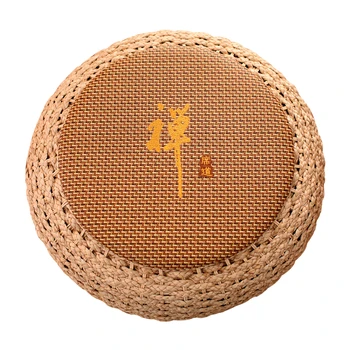 

Round Pouf Ottoman Stool Rattan Seat Pad Floor Yoga Meditation Cushion Straw Rustic Tatami Modern Knitted Pouf Furniture Pouffe
