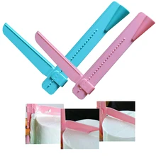 Разглаживатель мастики кухонные лопатки край разглаживающий крем домашний декор посуда для выпечки Кухонные инструменты для торта Регулируемый скребок для торта