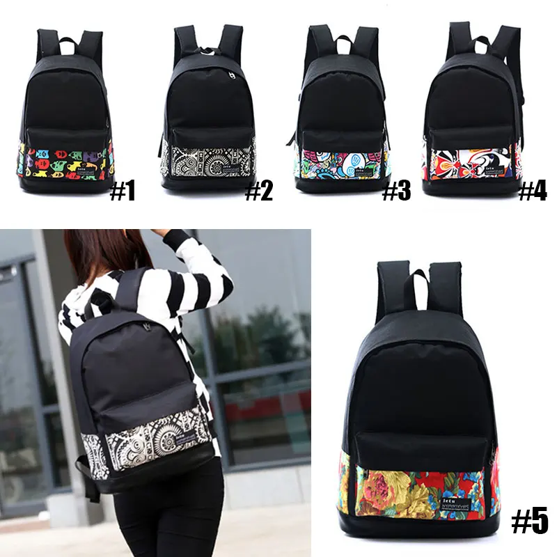 Fahsion Women Printing font b Backpack b font Preppy Style Book Bags For font b Laptop