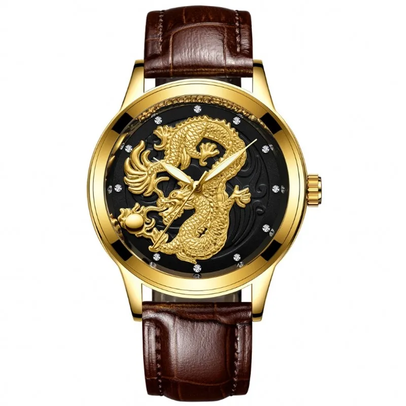 Mens Gold Luxury Watches Brand Quartz Man Watch Stainless Steel Waterproof Business Sports Watches Classy Relogio Masculino