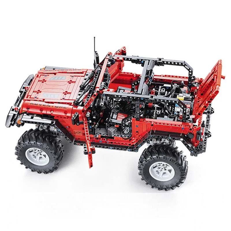 

DHL CADA 1941Pcs Technic MOC Jeep Wrangler Rubicon RC LED Light Design Model Building Blocks Bricks Sets Compatible Toys