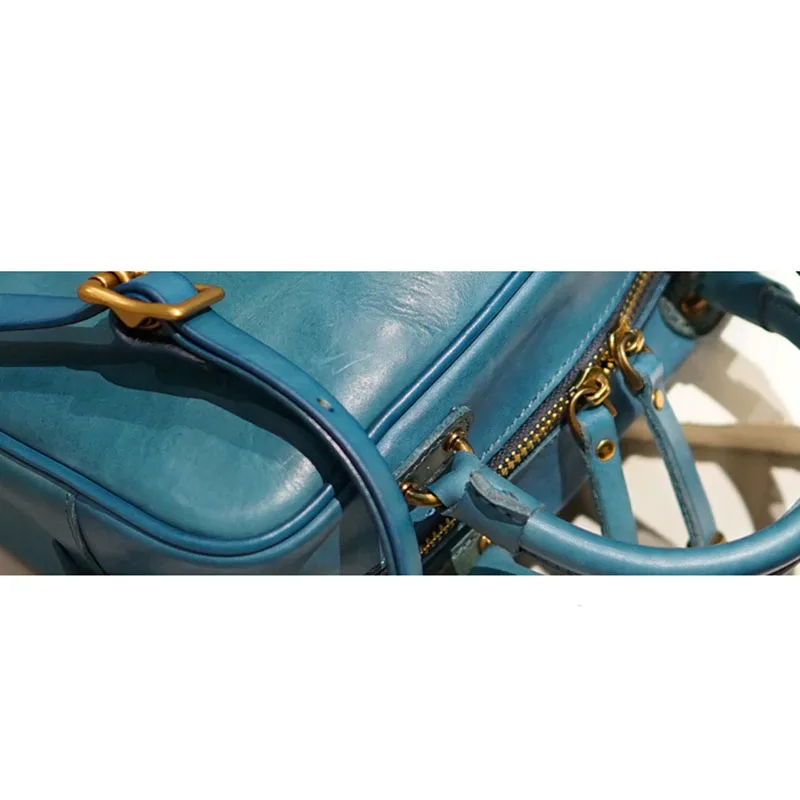 AETOO British retro handmade cowhide leather shoulder portable diagonal bag casual compact box type bag ladies and women models