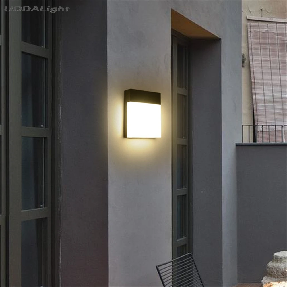 Открытый настенный светильник 10-20 Вт Водонепроницаемый IP65 крыльцо Двор Сад buitenverlichting черный/серый