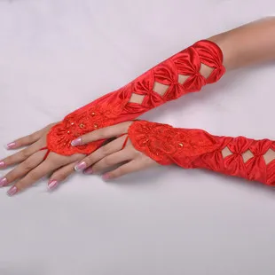 Kid child flower girl long gloves student lace glove costume gloves dacning glove 8-12 years old